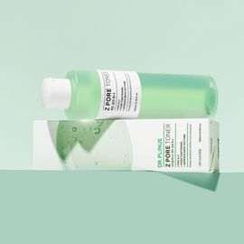 [DR. PLINUS] Z Pore Toner with PHA & LHA for Gentle Exfoliation, Tannin Complex for Pore Care, 70% Red Plum Water for Hydration - Made in Korea